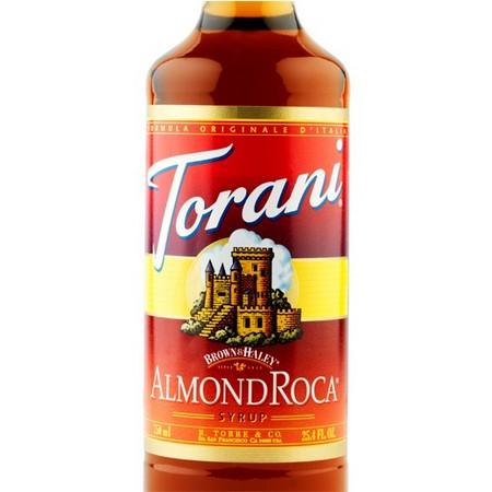 Torani Almond Roca Syrup 750 mL Bottle