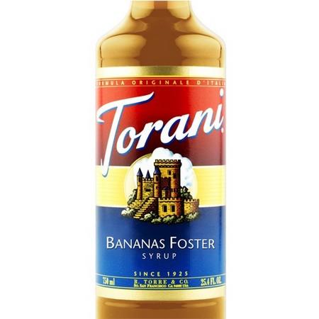 Torani Bananas Foster Syrup 750 mL Bottle
