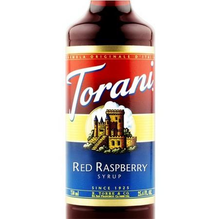 Torani Red Raspberry Syrup 750 mL Bottle