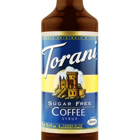 Torani Sugar Free Sweetener Syrup 750 mL Bottle