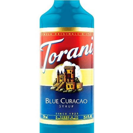 Torani Blue Curacao Syrup 750 mL Bottle