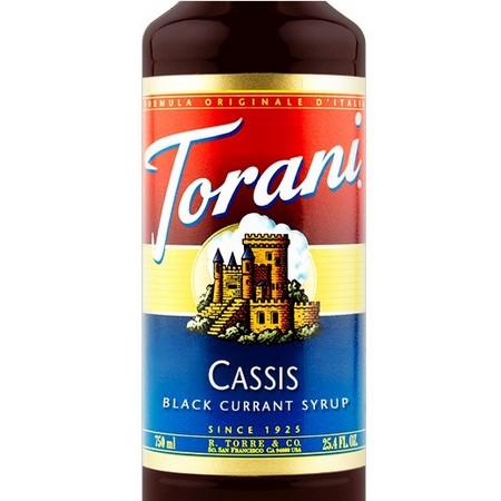 Torani Cassis Syrup 750 mL Bottle