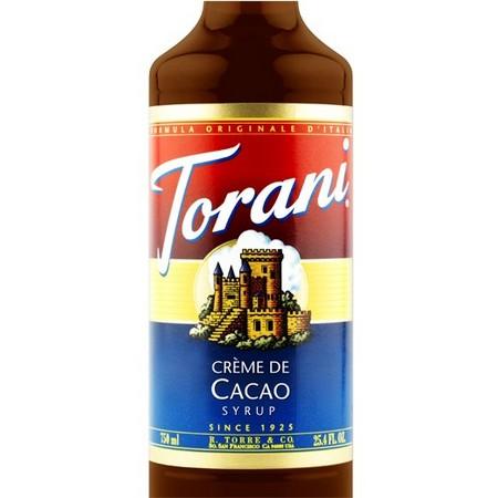 Torani Creme De Cacao Syrup 750 mL Bottle