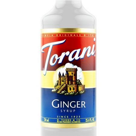 Torani Ginger Syrup 750 mL Bottle