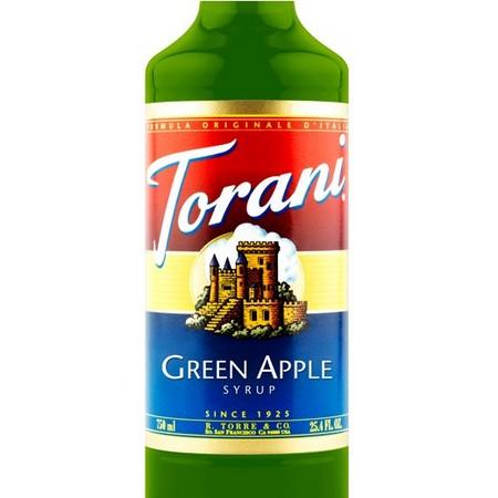 Torani Green Apple Syrup 750 mL Bottle