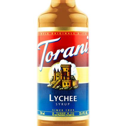 Torani Lychee Syrup 750 mL Bottle